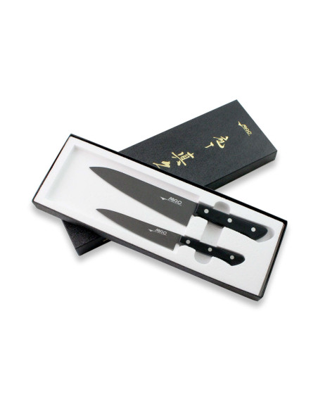 Set di 2 coltelli giapponesi MAC Black Universal + Chef 18cm
