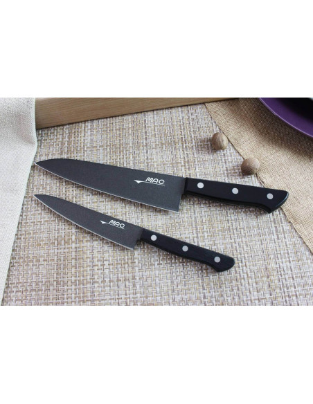 Set om 2 MAC Black Universal + Chef 18cm japanska knivar