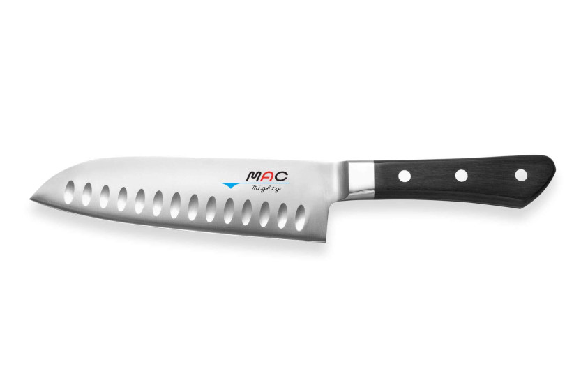 MAC Professional 17cm Japanese santoku knife with honeycomb design