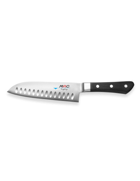 MAC Professional 17cm Japanese santoku knife with honeycomb design