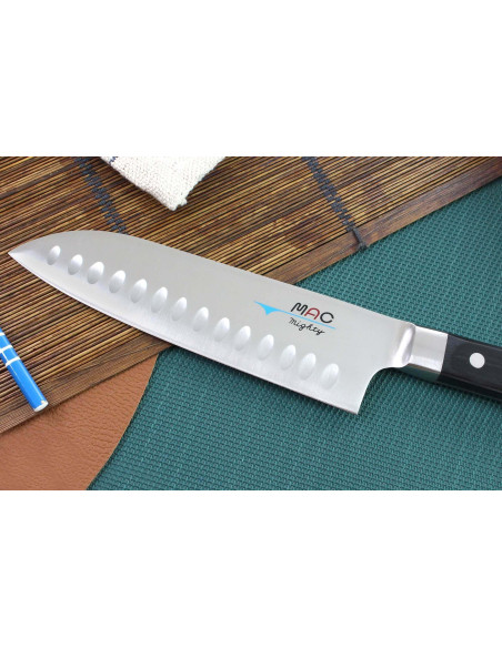 MAC Professional 17 cm japansk santoku-kniv med honeycomb-design
