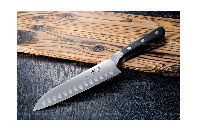 MAC Professional 17 cm japansk santoku-kniv med honeycomb-design