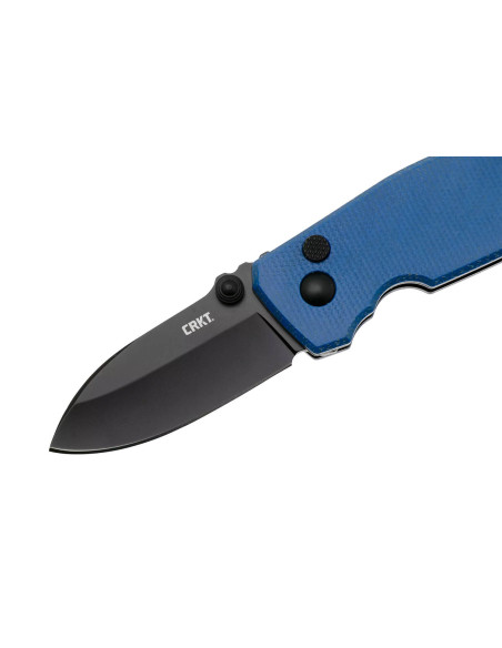 CRKT SQUID 2474BD foldekniv 8,8 cm med blåt micarta-håndtag