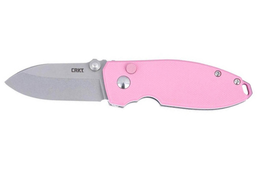CRKT SQUID 2474P.CR vouwmes 8.8cm roze G10 handgreep