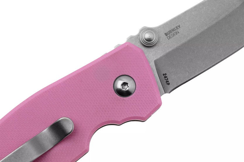 CRKT SQUID 2474P.CR fällkniv 8,8cm rosa G10-handtag