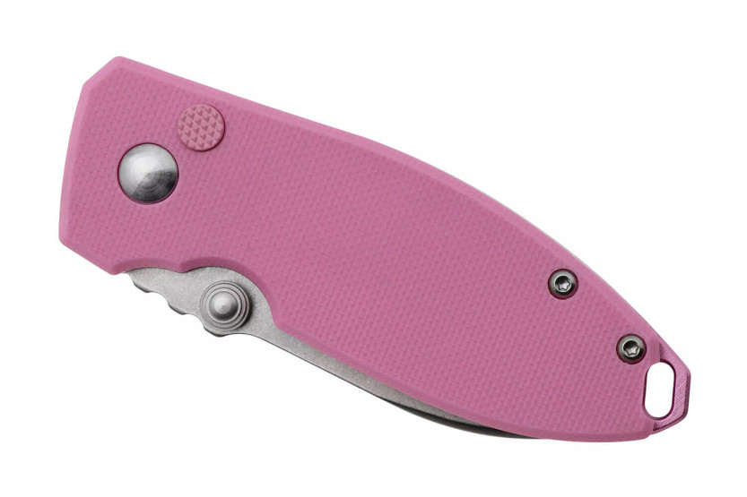 Navalha dobrável CRKT SQUID 2474P.CR Cabo G10 cor-de-rosa com 8,8 cm