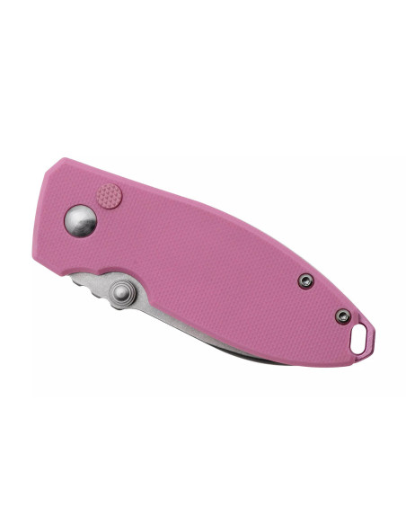 Navalha dobrável CRKT SQUID 2474P.CR Cabo G10 cor-de-rosa com 8,8 cm