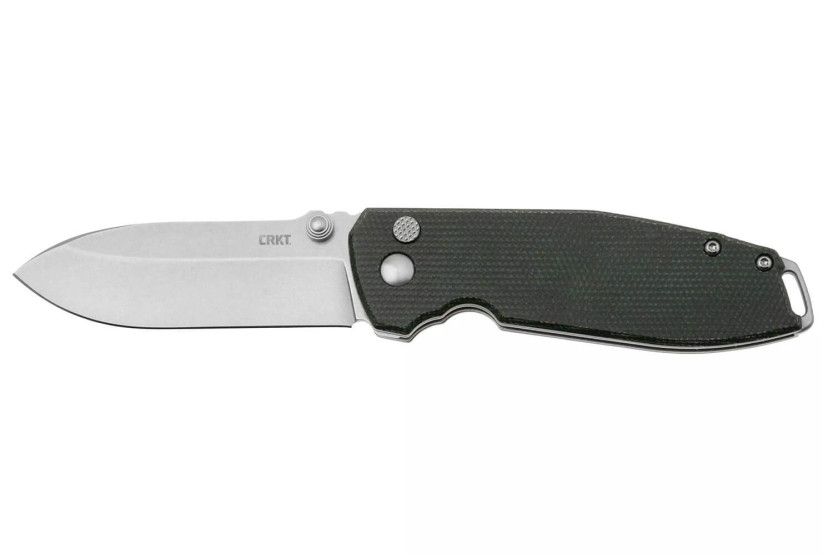 Navalha dobrável CRKT SQUID XM 2495GR.CR Cabo em micarta verde de 10,4 cm