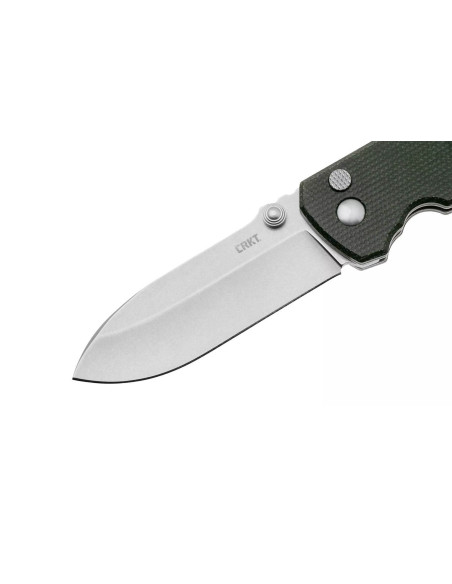 CRKT SQUID XM 2495GR.CR foldekniv 10,4 cm med grønt micarta-håndtag