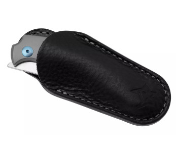 Faca dobrável para cortar charutos Fox Virtus FX.541TI Cabo em titânio de 10 cm + bainha em pele 2