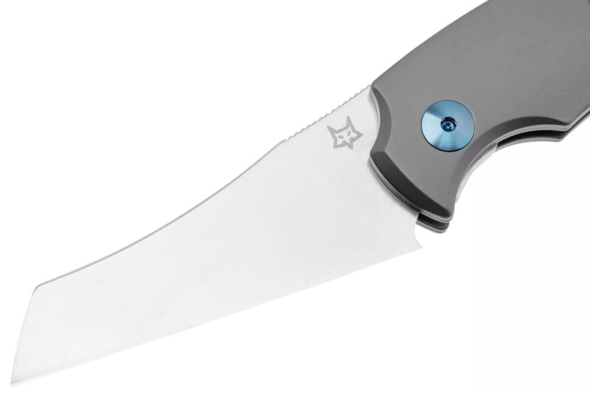 Fox Virtus FX.541TI sammenleggbar sigarskjærekniv 10 cm titanhåndtak + skinnslire