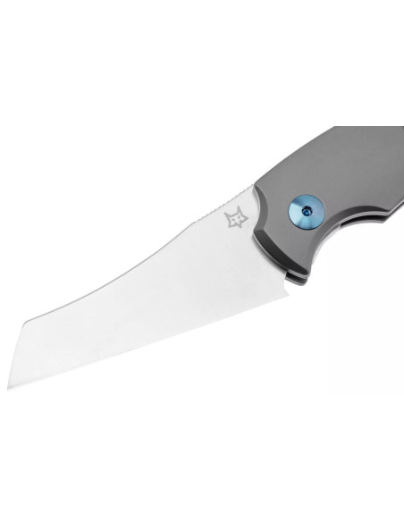 Fox Virtus FX.541TI foldekniv til cigarskæring 10 cm titaniumhåndtag + læderskede