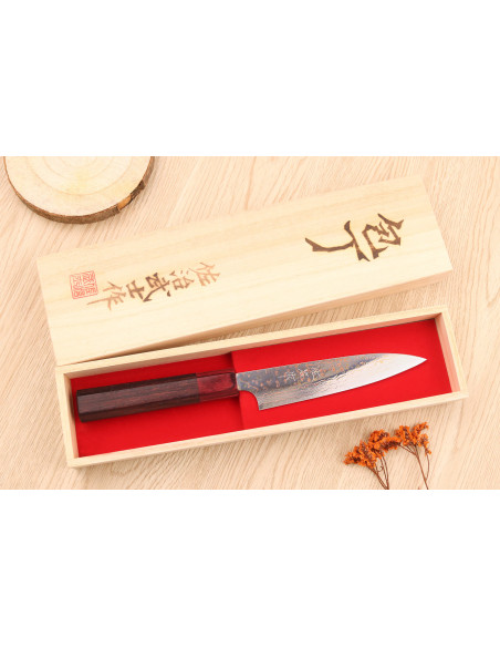 Takeshi Saji VG10 Rainbow 13cm Japans handgemaakt schilmesje