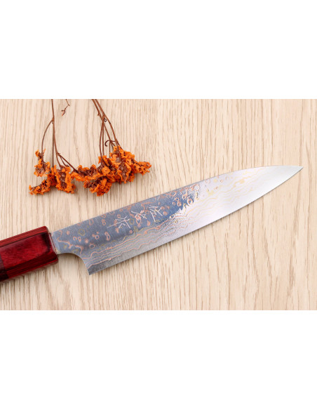 Takeshi Saji VG10 Rainbow 13cm Japans handgemaakt schilmesje
