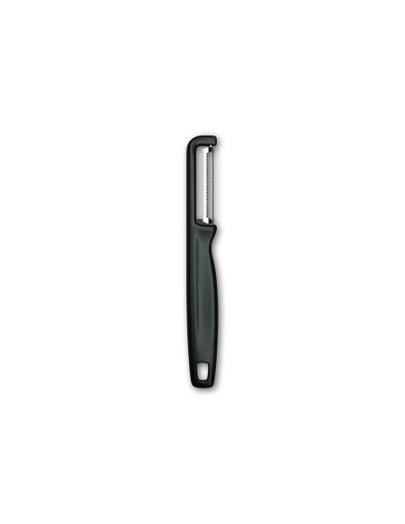 Pelador Victorinox Iota con hoja dentada y mango negro