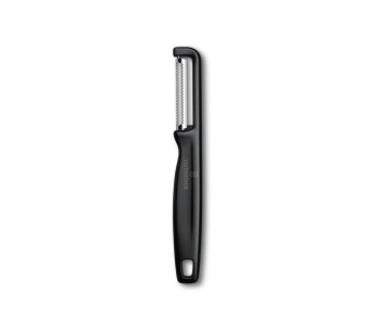 Victorinox Iota skreller med takket blad og svart håndtak