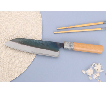 Masakage Mizu 16,5 cm coltello santoku giapponese fatto a mano 2