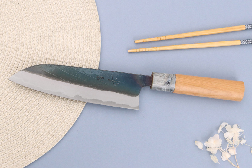 Masakage Mizu 16,5cm handgjord japansk santokukniv
