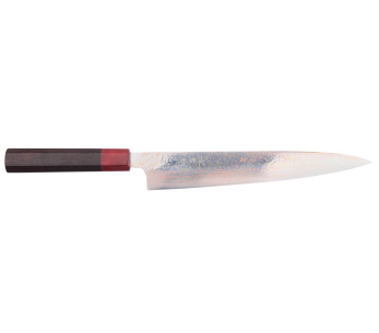 VG10 Rainbow Takeshi Saji 24cm japanilainen käsintehty sujihiki veitsi