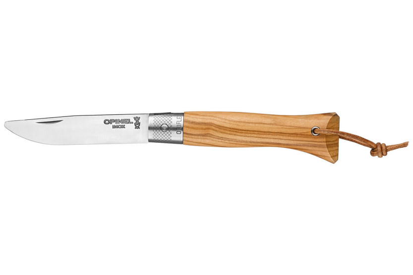 Faca Opinel Neo6 Lâmina de 7cm Cabo em madeira de oliveira Opiflex®.
