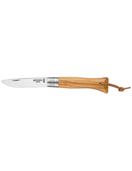 Opinel Neo6-kniv 7 cm blad Opiflex® håndtag i oliventræ