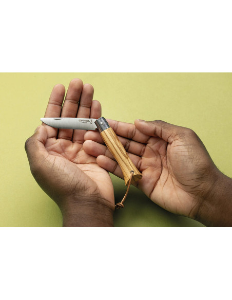 Cuchillo Opinel Neo6 7cm de hoja Mango de madera de olivo Opiflex