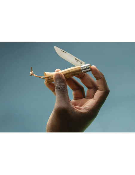 Cuchillo Opinel Neo6 7cm de hoja Mango de madera de olivo Opiflex