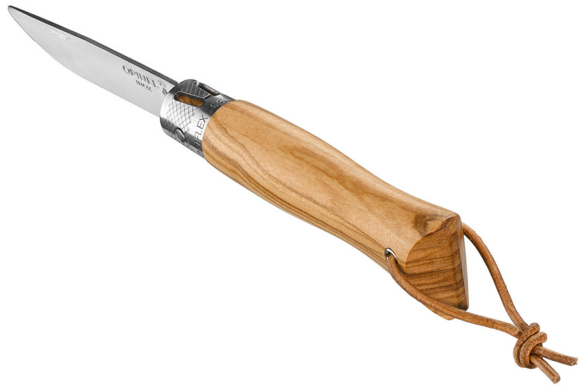 Opinel Neo6-kniv 7 cm blad Opiflex® håndtag i oliventræ