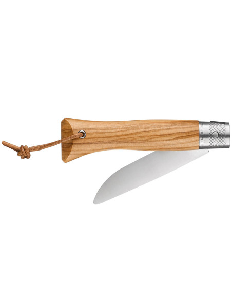 Faca Opinel Neo6 Lâmina de 7cm Cabo em madeira de oliveira Opiflex®.