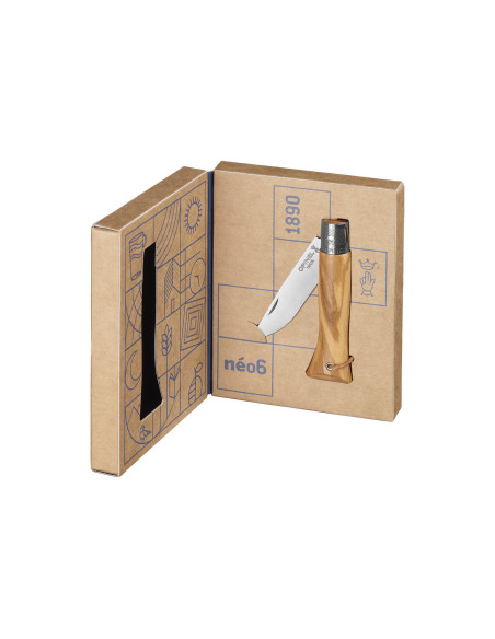 Opinel Neo6 Messer 7cm Klinge Opiflex® Griff aus Olivenholz