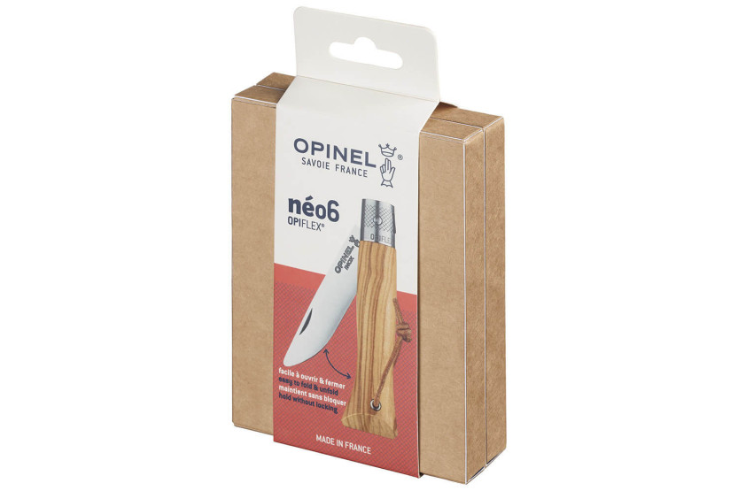 Opinel Neo6 Messer 7cm Klinge Opiflex® Griff aus Olivenholz