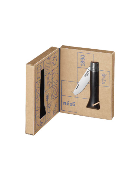 Opinel Neo6 veitsi 7cm Opiflex® terä eebenpuu kahva