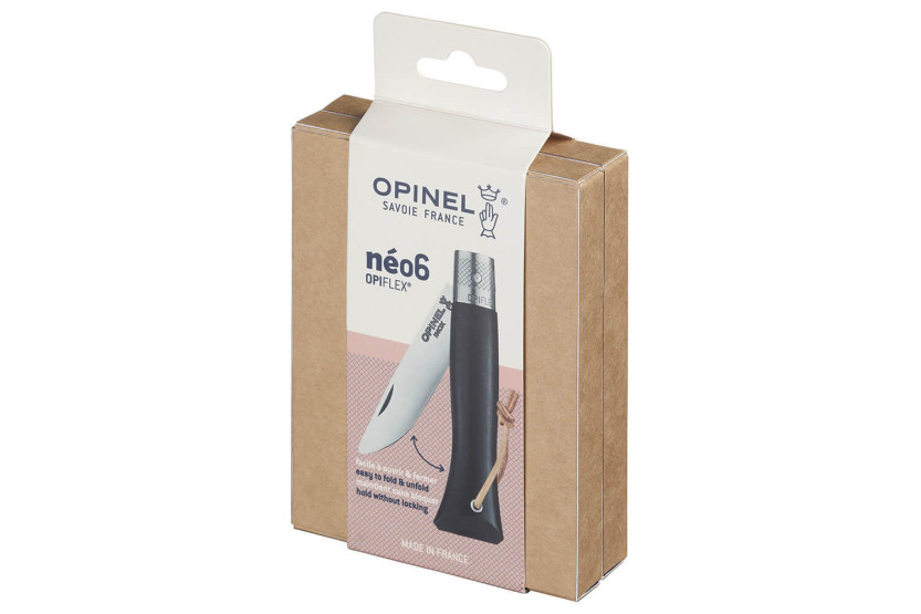 Opinel Neo6 mes 7cm Opiflex® lemmet ebbenhouten handvat