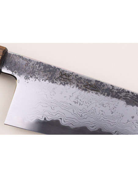 Hado Sumi B1D coltello da cuoco giapponese fatto a mano da 24 cm con manico in quercia