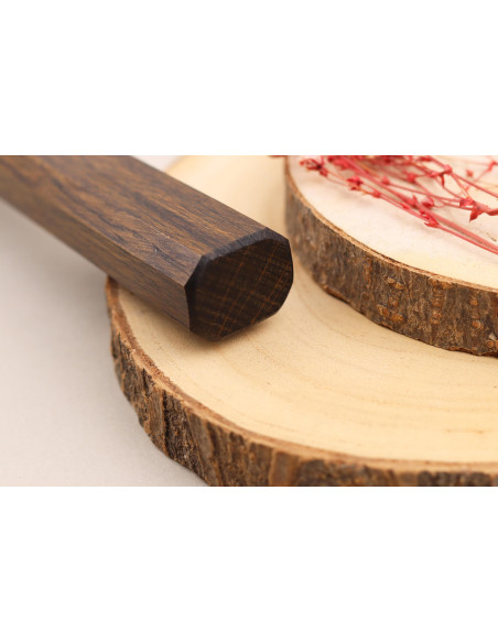 Hado Sumi B1D Cuchillo de cocinero japonés de 24 cm hecho a mano con mango de roble