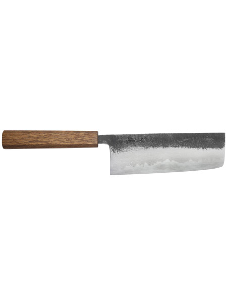 16,5 cm Hado Sumi B1D japansk håndlavet nakiri-kniv med egetræshåndtag