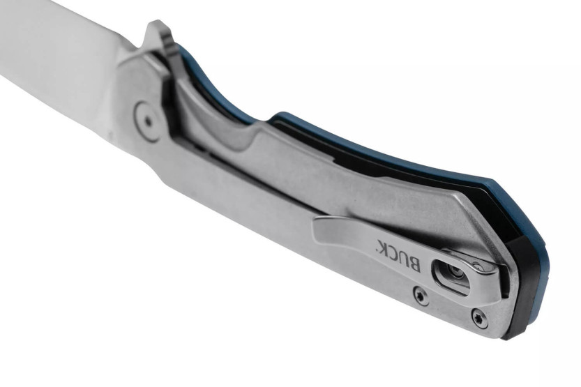 0714BLS Faca dobrável BUCK STINGER 11cm cabo azul