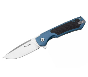 0714BLS BUCK STINGER coltello pieghevole 11cm manico blu