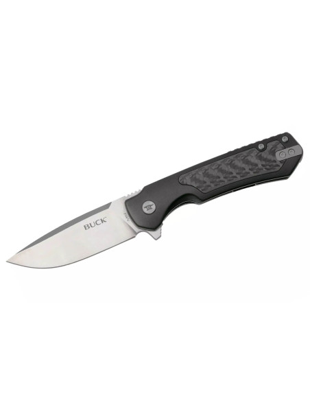 0714BKS Faca dobrável BUCK STINGER 11cm cabo preto
