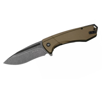 0713GRS BUCK RUCKUS fällkniv 12cm grönt handtag