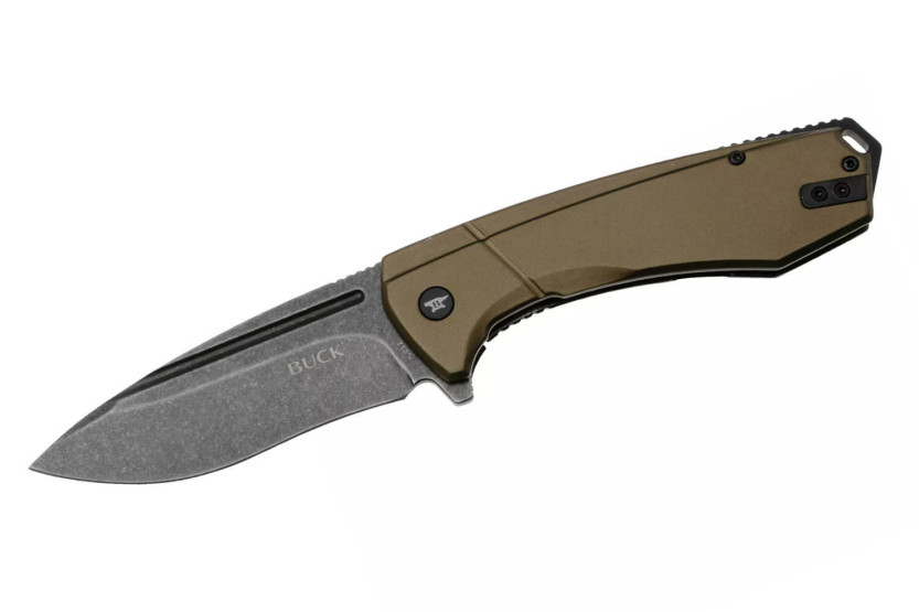 0713GRS BUCK RUCKUS coltello pieghevole 12 cm manico verde