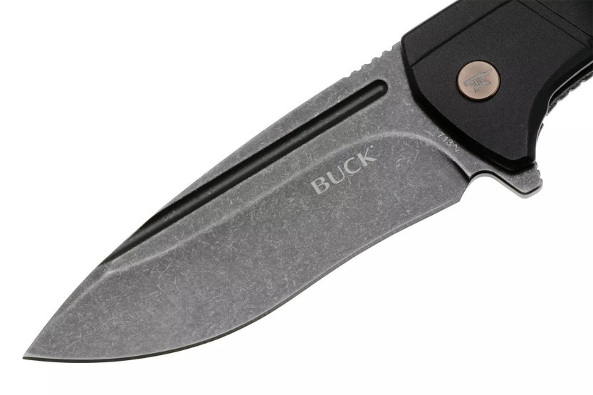 0713CPS BUCK RUCKUS vouwmes 12cm zwart handvat