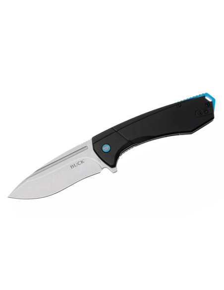 0713BLS Coltello pieghevole BUCK RUCKUS con manico nero e blu 12 cm