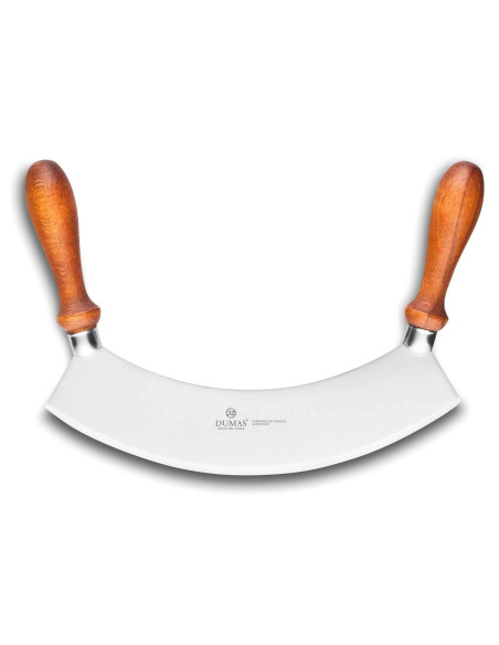Half moon chopper 32 Dumas 25cm 2 wooden handles