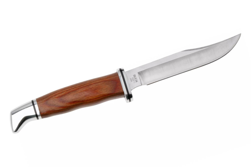 Buck Knife 0102CCS1 Woodsman Heritage Series 10 cm blad cocobolo håndtag + læderskede