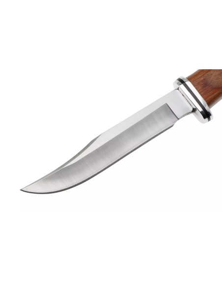 Buck Mes 0102CCS1 Woodsman Heritage Series 10cm lemmet cocobolo handvat + leren schede
