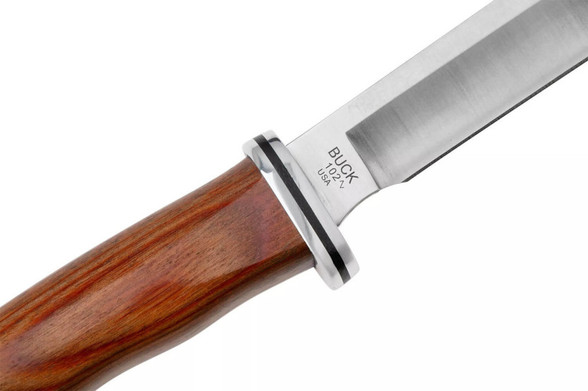 Buck Knife 0102CCS1 Woodsman Heritage Series 10cm blade cocobolo handle + leather sheath