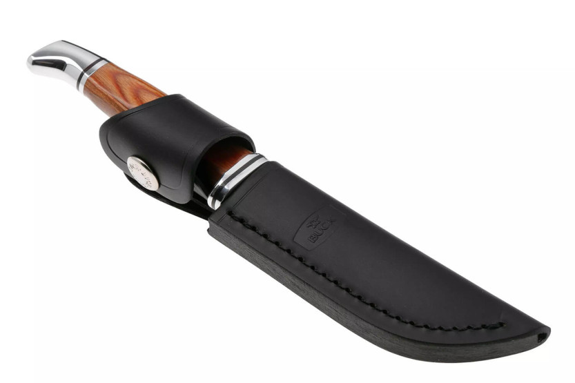Buck Knife 0102CCS1 Woodsman Heritage Series 10cm blade cocobolo handle + leather sheath