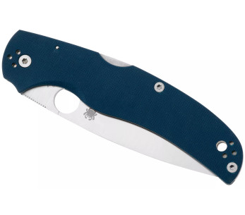 Faca dobrável Spyderco Native Chief C244GPCBL Cabo azul cobalto G10 de 13,2 cm 2