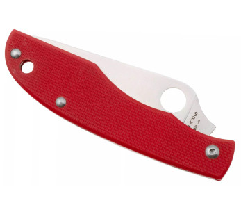 Spyderco Grasshopper C138GRDP foldekniv 7,2 cm håndtag i rød G10 2